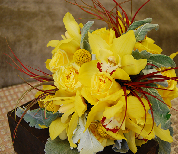 Yellow Lilly Bouquet