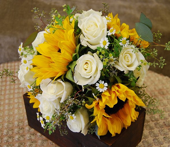 Yellow Bouquet With Sunflowers