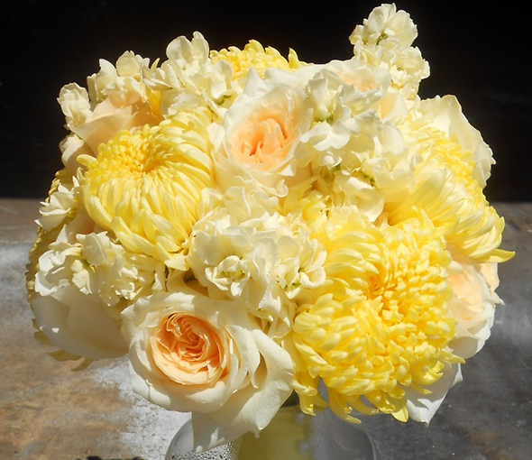 Pale Yellow Wedding Bouquet