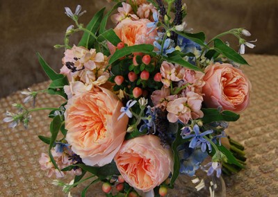 Peach Wedding Bouquet 18