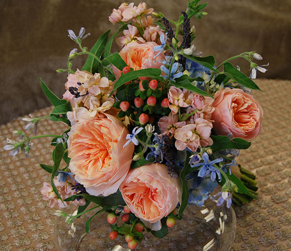 Peach Wedding Bouquet 18