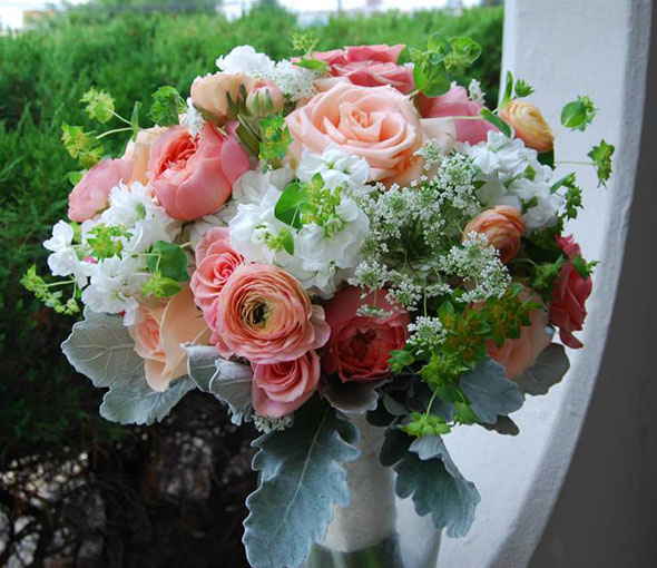 Peach Wedding Bouquet 16