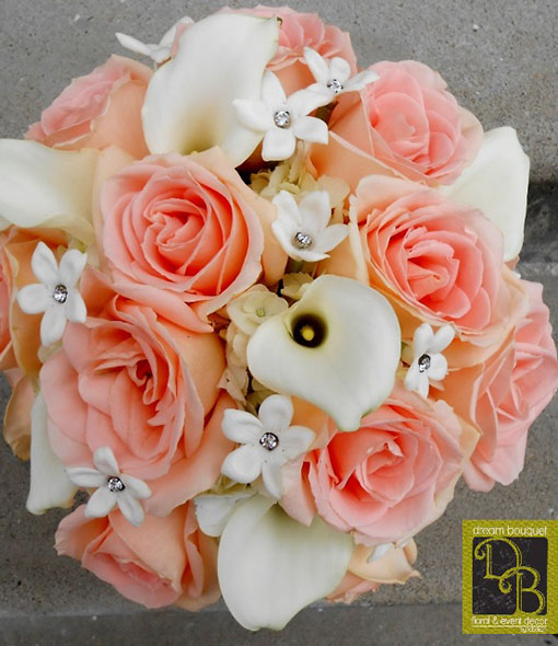 Peach Wedding Bouquet 13