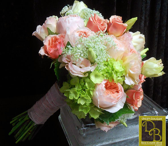 Peach Wedding Bouquet 11