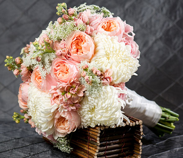 Peach Wedding Bouquet 9