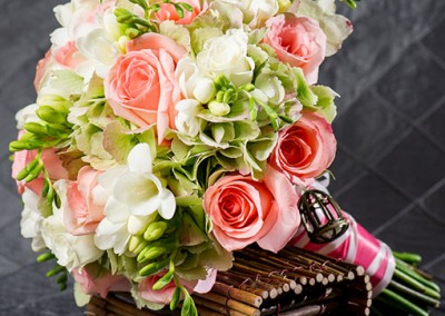 Peach Wedding Bouquet 6