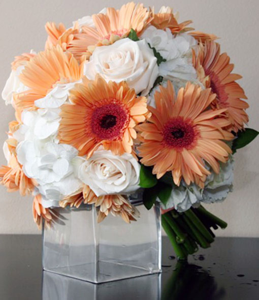 Peach Wedding Bouquet 5
