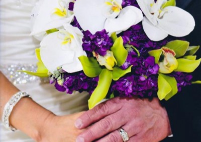 Green Iris Hand Tied Bouquet